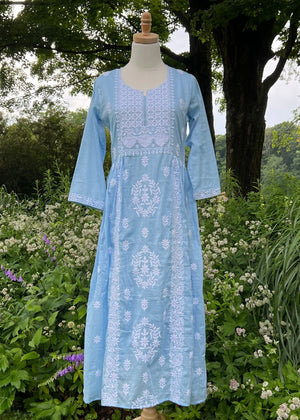 Saya Dress, Soft Blue