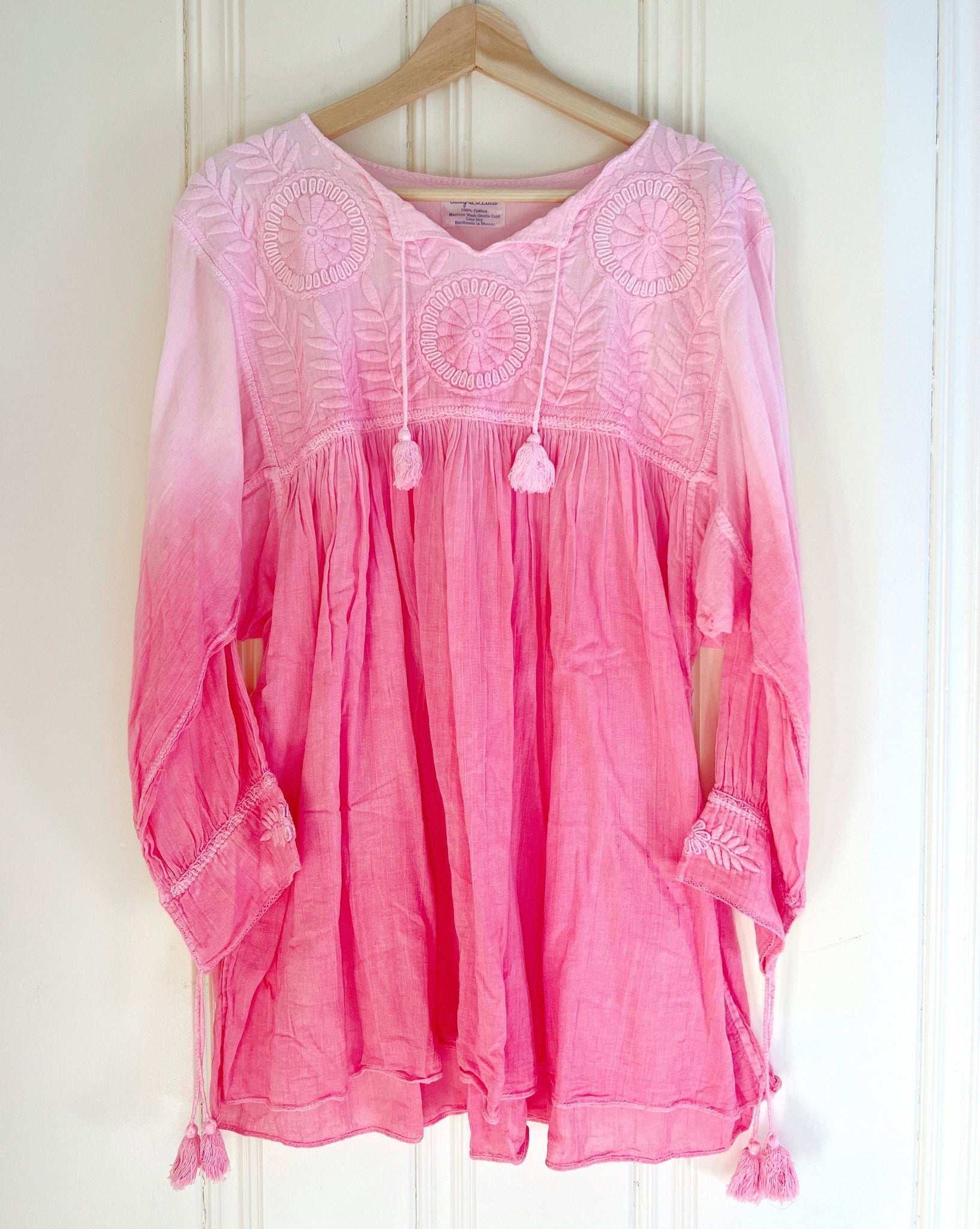 Hand Dyed Blouse, Pink