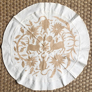 Otomi Table Covering, Tan